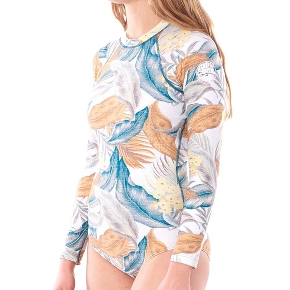 ☀️RIP CURL☀️ G BOMB LONG SLEEVE BZIP UV SURFS BODY SUIT - Picture 13 of 17